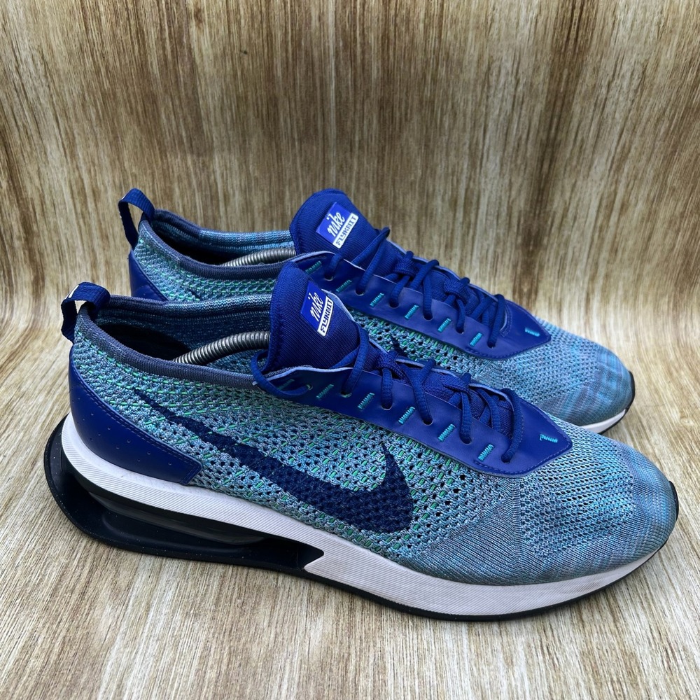 Nike Air Max Flyknit Racer Men's Size 12 Blue Teal Running Sneakers FD2765-400